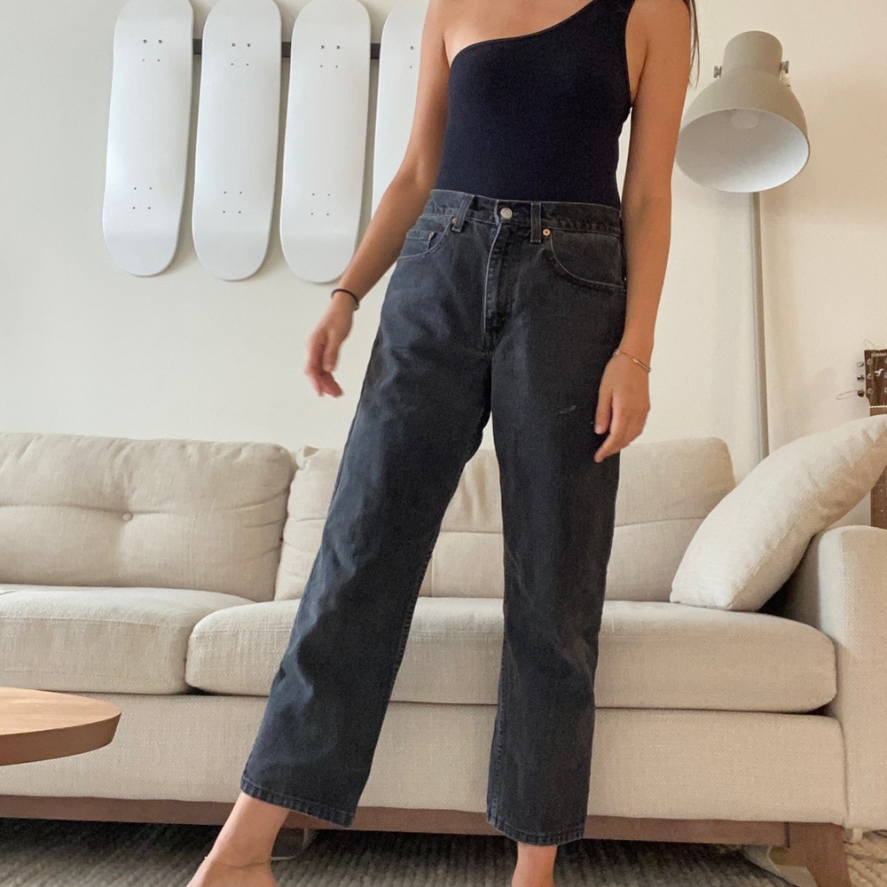 Vintage 550 Levi’s relaxed fit in faded black